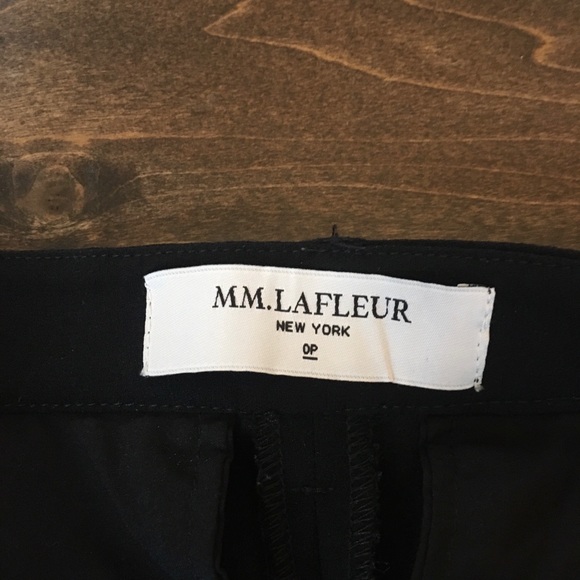 MM.LaFleur Black Straight Leg Work Pants - Picture 3 of 3